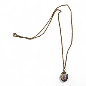 Elegant Vintage Gold Pendant‎ Necklace Locket